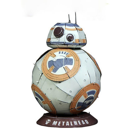 Металлическая цветная сборная 3D модель "BB-8"