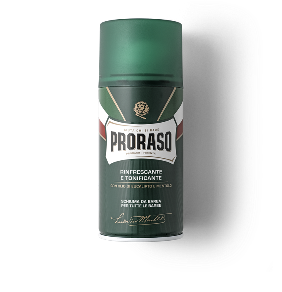 Пена для бритья PRORASO Shaving Foam Освежающая Эвкалипт и Ментол 300 мл