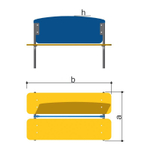 Скамья детская двойная Romana 302.07.00