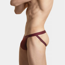 Мужские трусы джоки бордовые ATLANTIC Jock Strap MP-1571/3