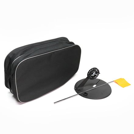 Набор жерлиц Yaman с угловой пласт.стойкой d-210 мм, катушка 75 мм в прямоугольной сумке (10шт.)/10/