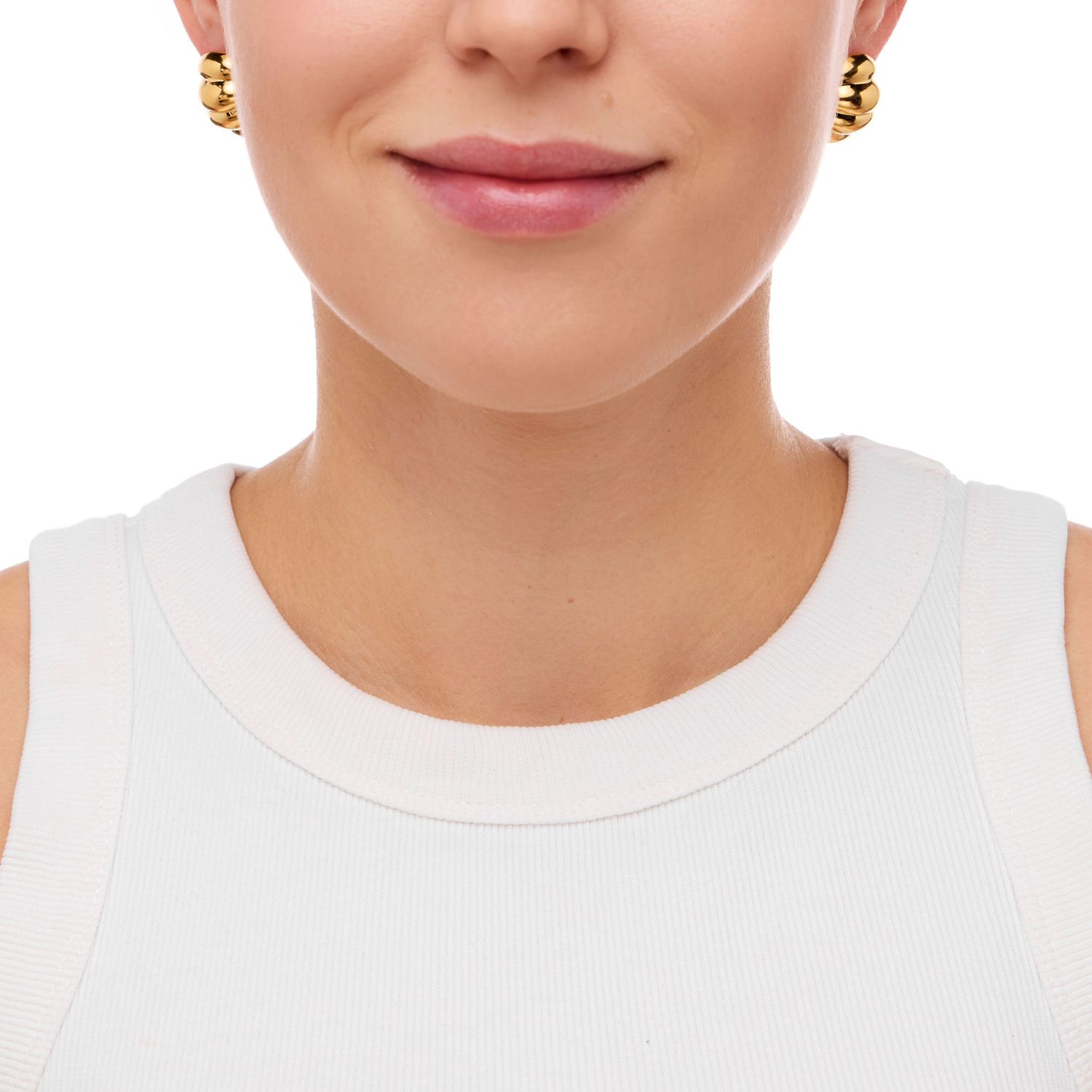 Серьги Gold Seashell Earrings