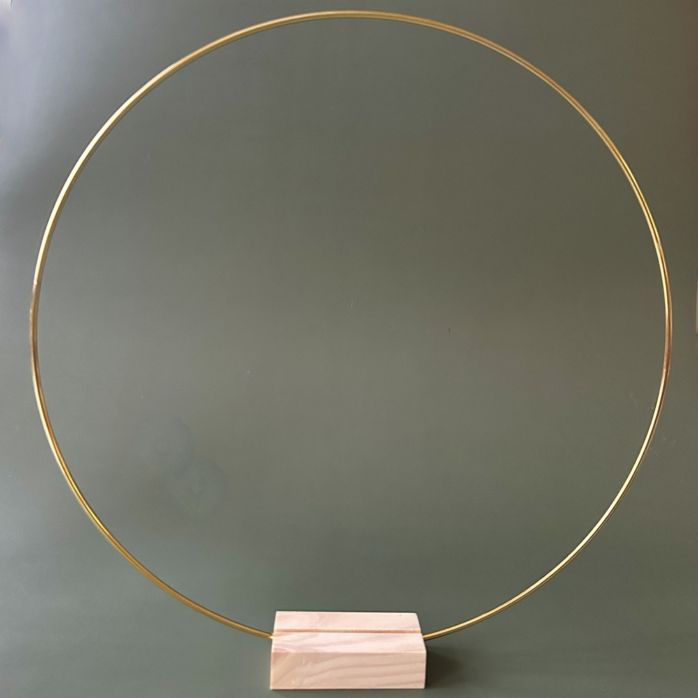 Кольца металлические для макраме 35 см 10 штук, цвет золотистый, неразъемное / кольцо металлическое основа для рукоделия / основа для ловца снов