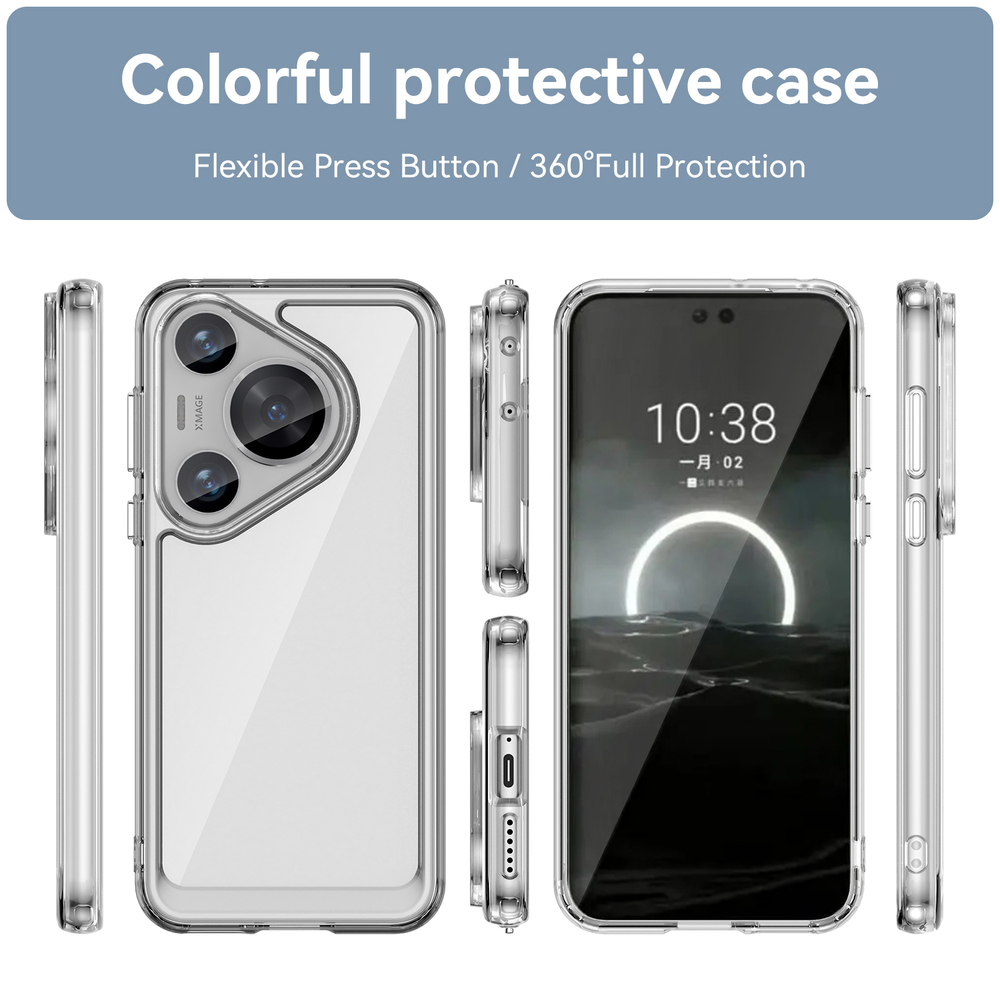 Усиленный защитный чехол c мягким откликом кнопок для Huawei Pura 70 Pro и Pura 70 Pro+