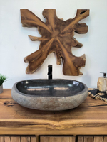Раковина из речного камня RS-65895 65х40х15 из натурального камня