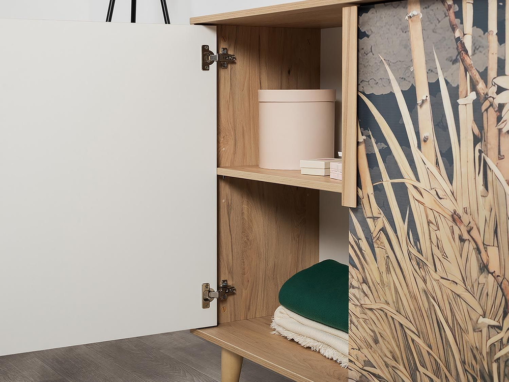 Току комод 16.230.04 Гикори Рокфорд / Белый