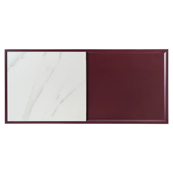 Столик журнальный Mayen, 110х50х37 см, белый/сливовый