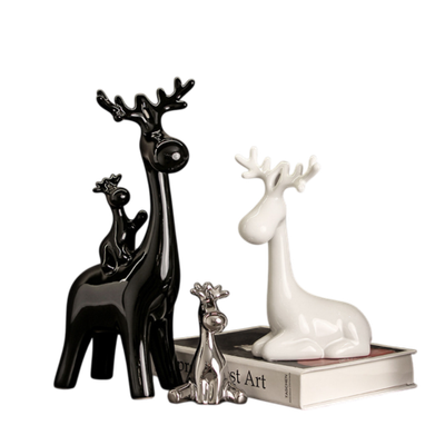 Статуэтки семья 4 оленя