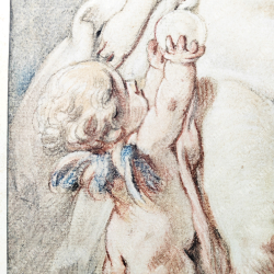 Буше Франсуа. Венера с Купидоном и голубями. Музейная репродукция XIX в. Музей Альбертина.