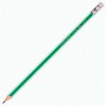 Набор карандашей чернографитных BRAUBERG "G-100" 4 шт., HB, с ластиком, корпус ассорти, 181715