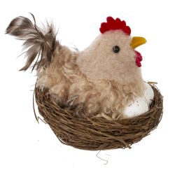 GAEM Изделие декоративное "Гнездо пасхальное" (блок 6шт), L7 W7 H7 см, 3в.