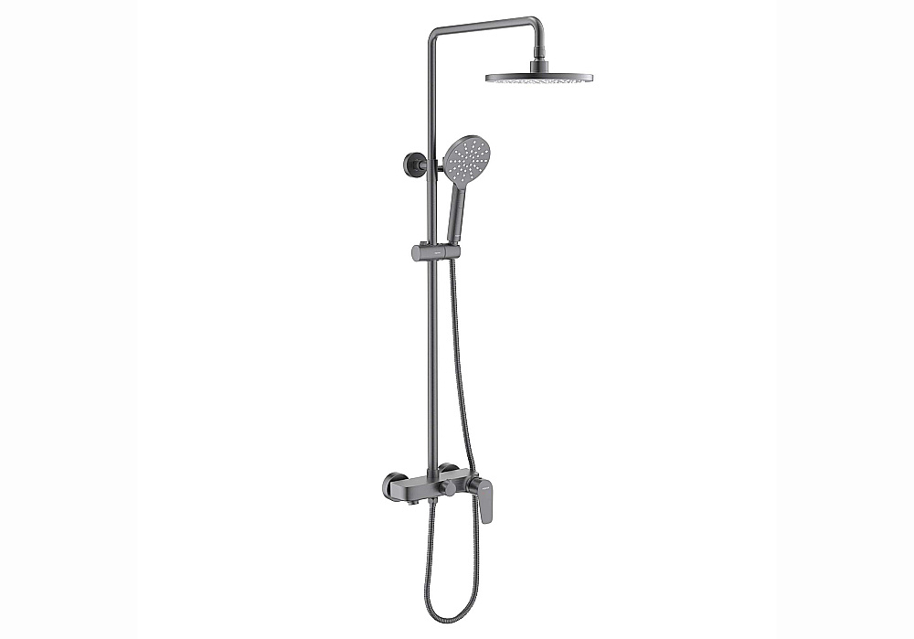Душевая система Aquatek Бетта AQ2140BGM оружейная сталь