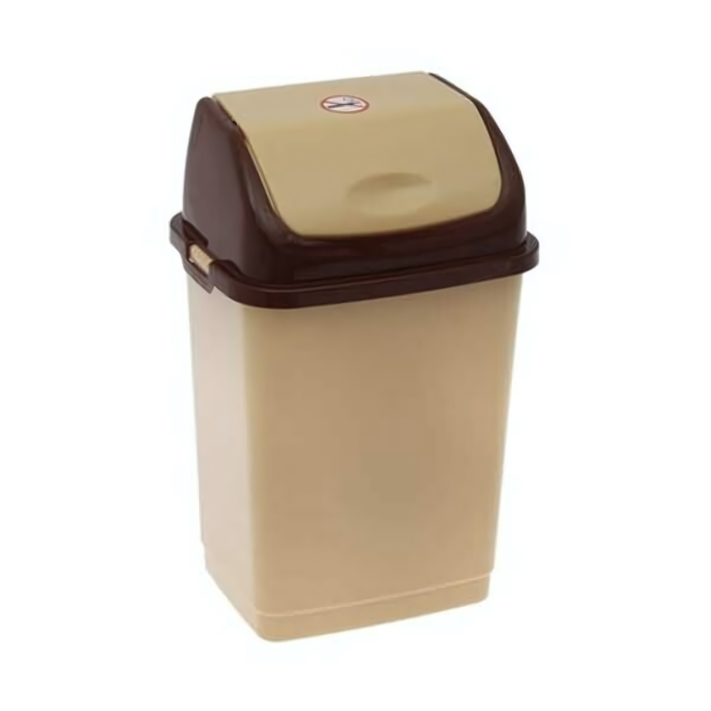 Ведро для мусора "Камелия", №3 18 л бежевый / коричневый РП-1013