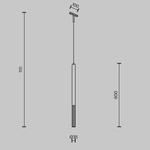 Трековый подвесной светильник Focus Led Basity 5Вт 36°
