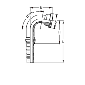 Фитинг DN 20 SFL 3/4 38.1 (100) CS