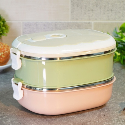 Ланч бокс 1400мл 2 отделения, 2125