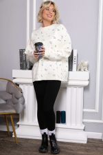 Лосины в рубчик утепленные НЬЮ (черные) Б14972-7М LT Collection