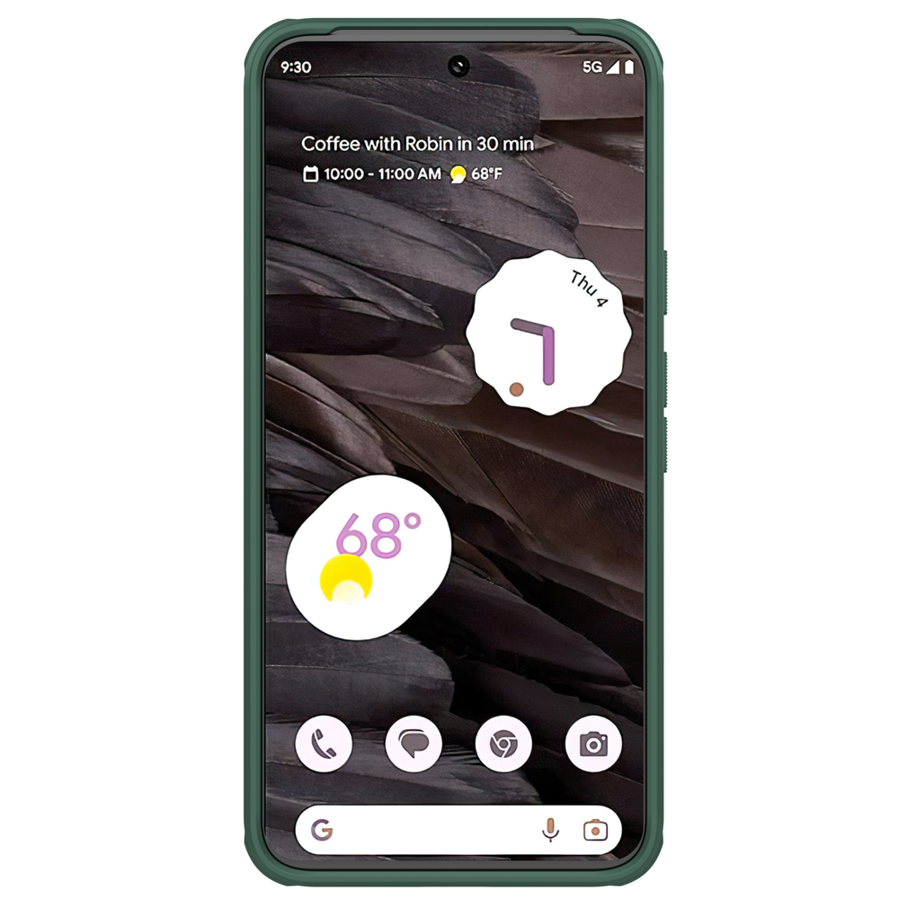 Чехол зеленого цвета (Deep Green) от Nillkin для Google Pixel 8, серия Super Frosted Shield Pro