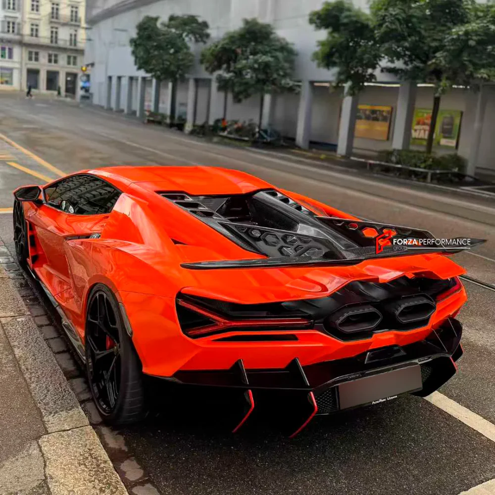 Карбоновая крышка моторного отсека со спойлером для LAMBORGHINI REVUELTO 2023+ Ламборгини