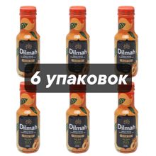 Холодный чай Dilmah чёрный Персик 330 мл, 6 шт