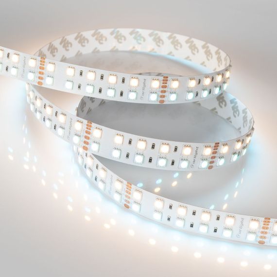 Светодиодная лента Arlight 32W/m 144Led/m 5060SMD разноцветный/теплый белый 5M RT-B144-19mm 24V RGBW-Warm 012327(3)