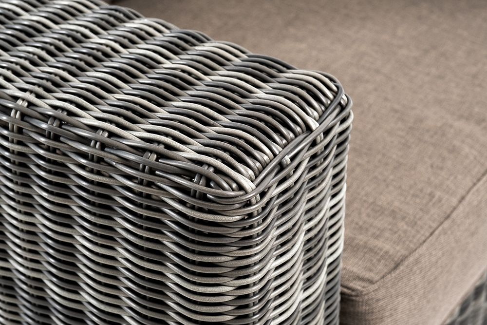 "Боно" лаунж-зона из искусственного ротанга, цвет графит