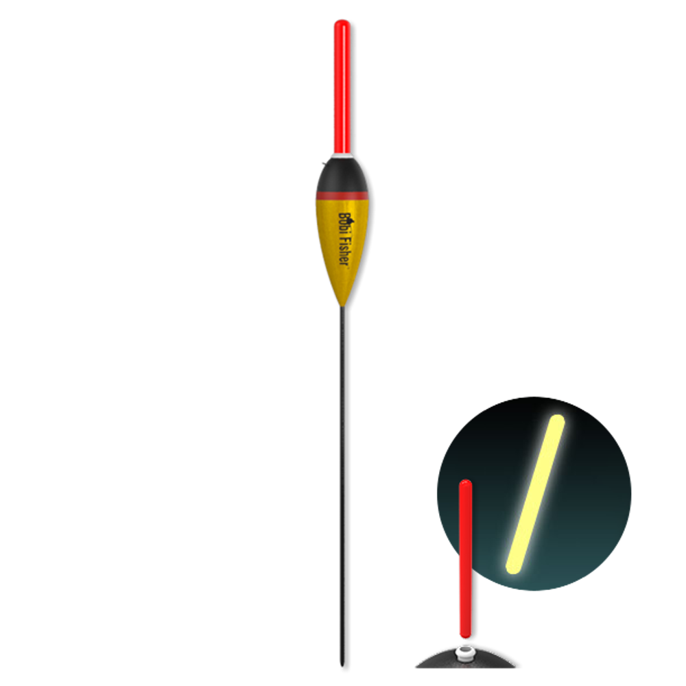 Поплавок Bobi Fisher BF 60 из бальзы, под светлячок