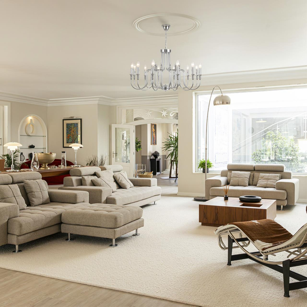 8317/12 CLASSI LN26 хром/металл Люстра E14 12*40W 220V SUANA