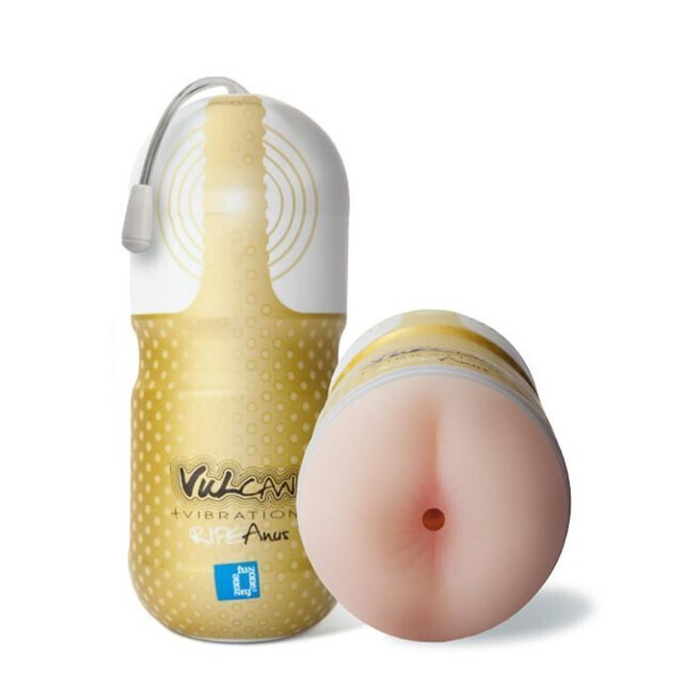 Мини-анус с вибрацией Vulcan Love Skin® Masturbator Ripe Anus + Vibe (Цвет: телесный)