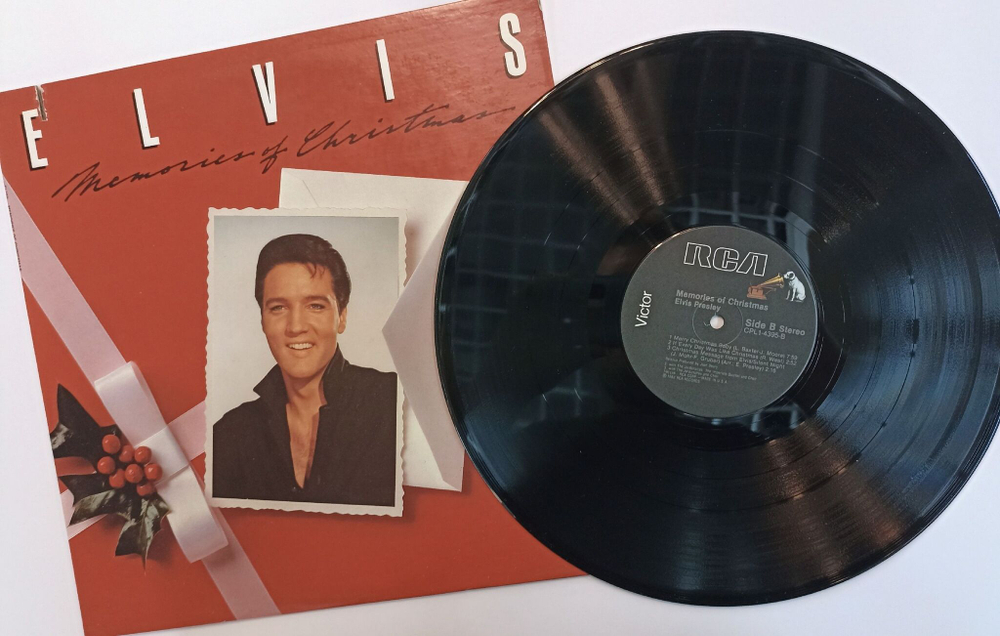 Винтажная виниловая пластинка LP Elvis Memories Of Christmas (USA 1982)