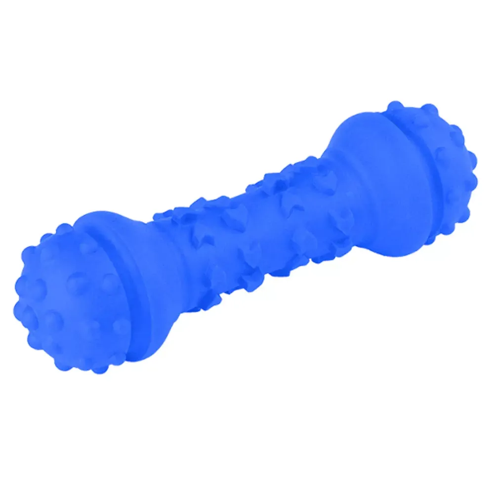 Игрушка Mr.Kranch для собак Гантель дентальная, 18 см синяя с ароматом курицы Игрушка Mr.Kranch для собак Гантель дентальная, 18 см синяя с ароматом курицы