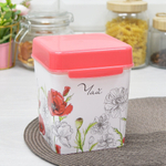 Емкость 1,2л Маки (чай) с ложкой