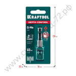 KRAFTOOL Depth Control, 60 мм, адаптер с регулировкой глубины вкручивания крепежа (26764)