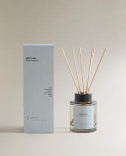 Zara Home Ароматический диффузор с палочками Light Cotton, 100 мл, аромат для дома