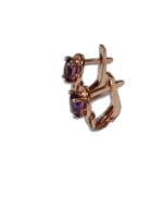 Серьги серебряные с аметистом