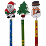 Карандаш чернографитный «Новогодняя сказка - Пружинки», микс