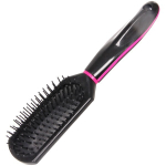 Расческа массажная «Venice Beauty», прямоугольная, цвет черный, 24см