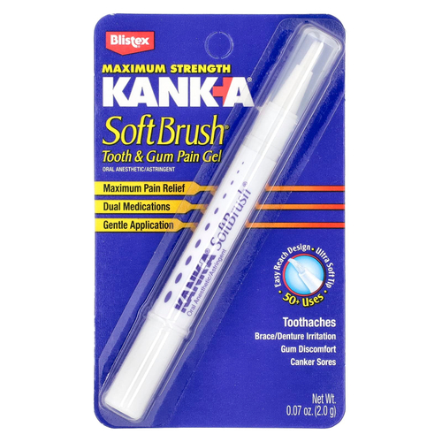 Blistex, Kank-A, SoftBrush, гель для лечения зубов и десен, 2 г (0,07 унции)