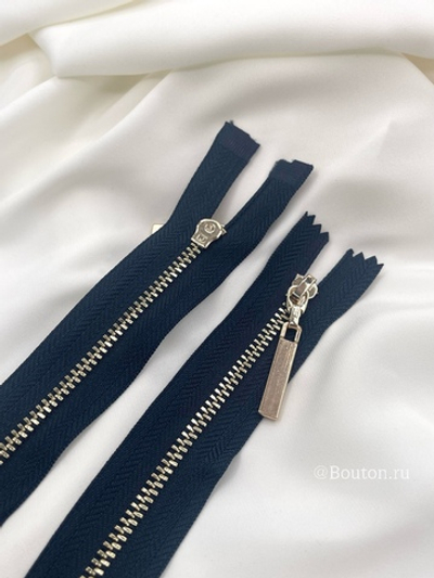 Молния темно-синяя золото