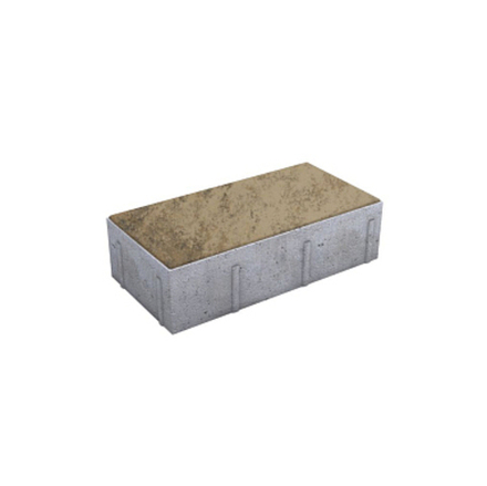 Тротуарная плитка ПРЯМОУГОЛЬНИК 300х150 мм - Листопад гладкий Старый замок