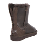 Угги Kids ZIP Metallic Chocolate
