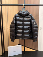 Черный пуховик Moncler Maya премиум класса