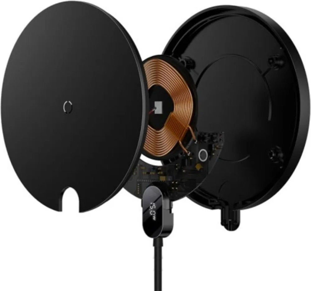Зарядное устройство Baseus Digital Display Gen 2 Qi 15W черный