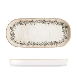 Блюдо овальное 20,5*9,5 см h2,5 см емкость для закусок с бортом Oliva By Bone Innovation [6]