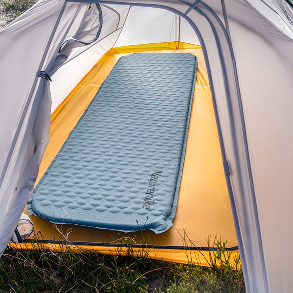 Коврик самонадувающийся Naturehike, 185x55x3,5 см, синий, артикул CNK2300DZ013-SQBL. Под заказ.