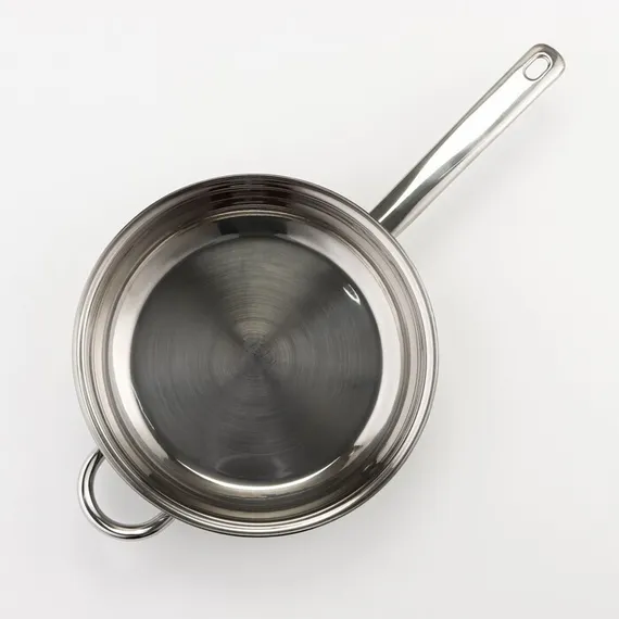 Набор Доляна «Классика», 8 предметов: ковш 1,5 л, 2 кастрюли 2/3 л, сковорода d=24 см, 4 крышки, стенки 0,3 мм, дно 5 мм