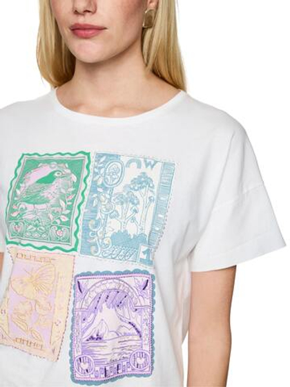 Marc Cain Футболка из хлопка с принтом