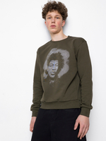 Свитшот с принтом JH хаки