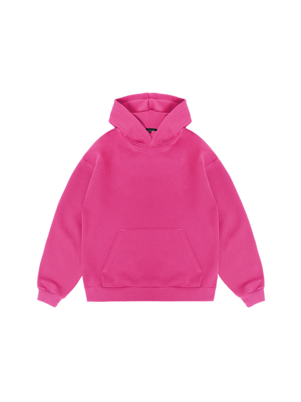 Худи оверсайз с начесом (малиновый)