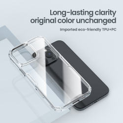 Прозрачный чехол от Nillkin для смартфона iPhone 16 Pro Max, серия Nature TPU Pro Case